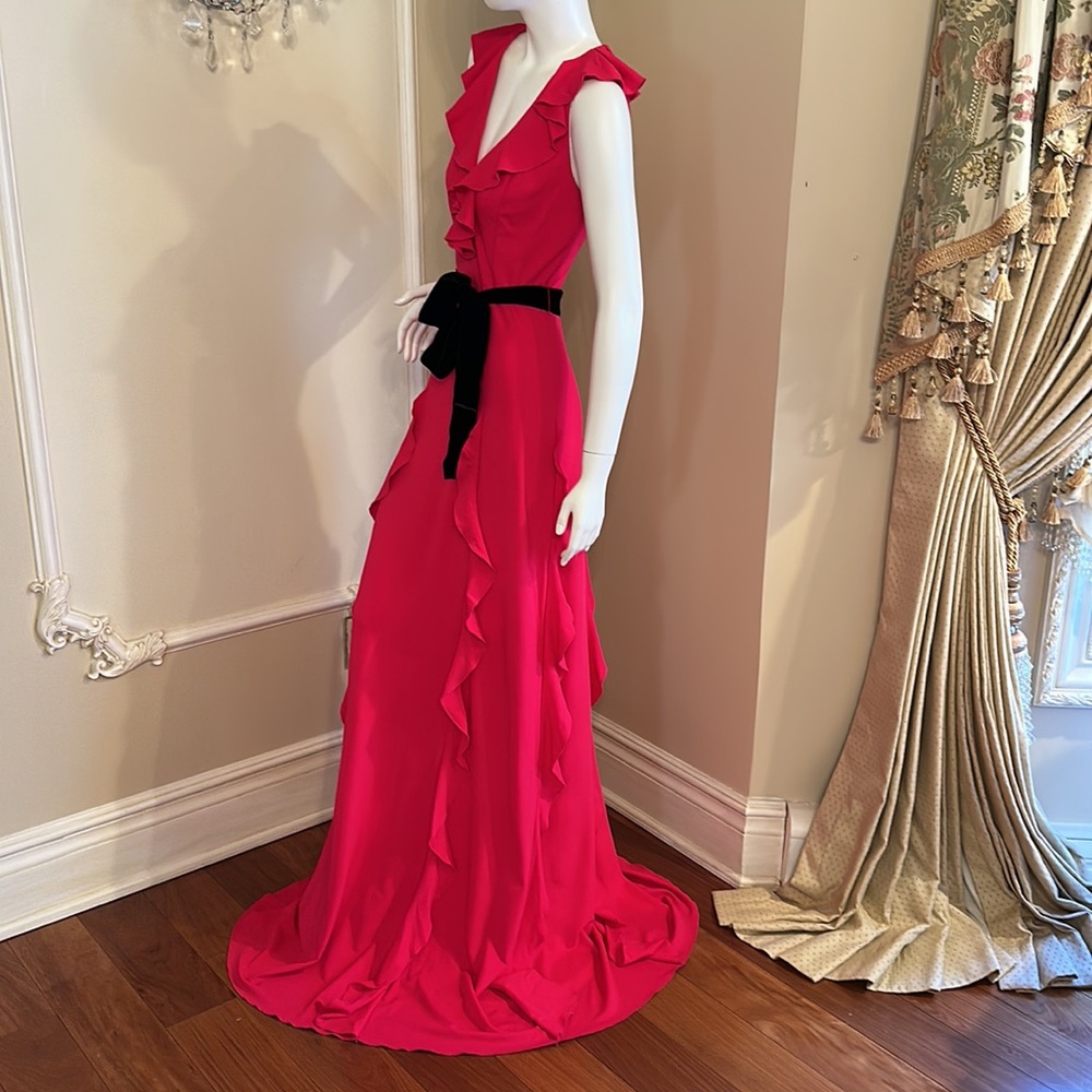 GUCCI PINK  RUFFLE DRESS SIZE M - Picture 12 of 15